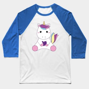 Baby unicorn and heart 1 Baseball T-Shirt